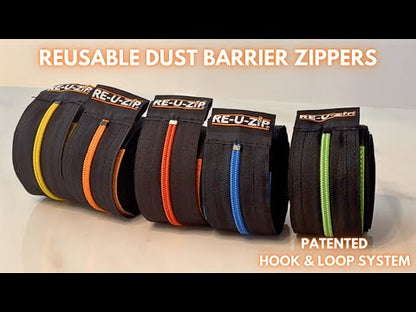 RE-U-ZIP® REUSABLE DUST BARRIER ZIPPER (ONLY) | 180 UNIT CASE PACK