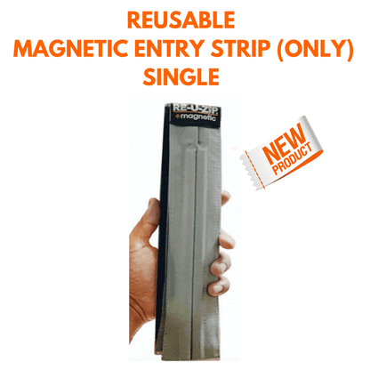 RE-U-ZIP™ INNOVATIVE DUST BARRIER SOLUTIONS RE-U-ZIP™ REUSABLE MAGNETIC ENTRY STRIP ONLY | SINGLE